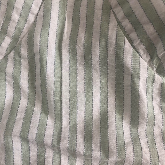 Anthropologie Green and White Striped Crop - Picture 3 of 7